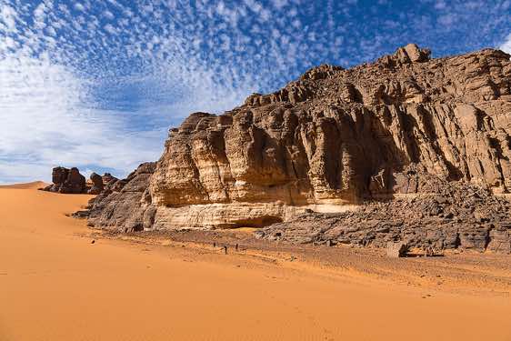 Rock towers, Tadrart region, Tassili n ́Ajjer National Park, Sahara, North Africa