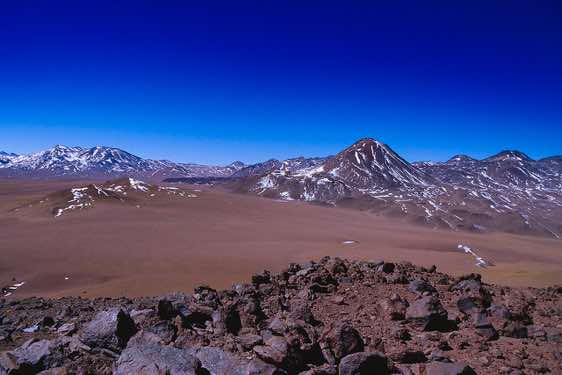 Panoramic view from a peak near San Pedro de Atacama
