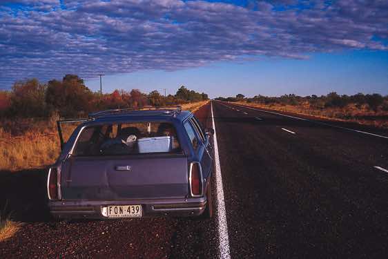 On the road with my old Holden Station Wagon