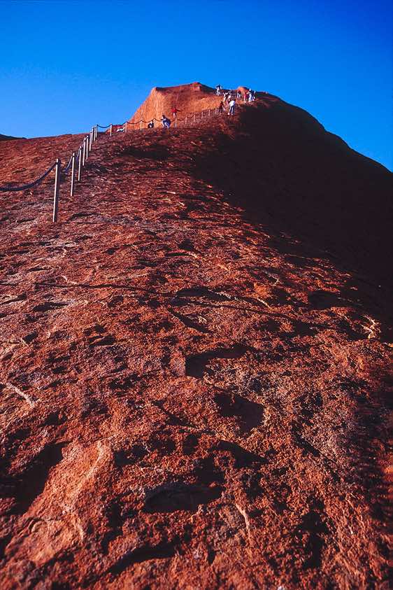 Ascent to the top of Ayers Rock (Uluru), Kata Tjuta National Park, Northern Territory