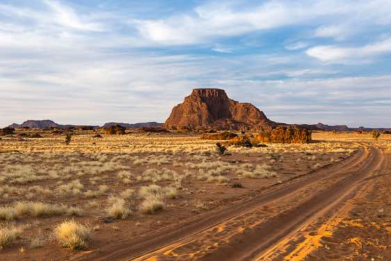 Desert track, Ennedi Mountains, northeastern Chad
