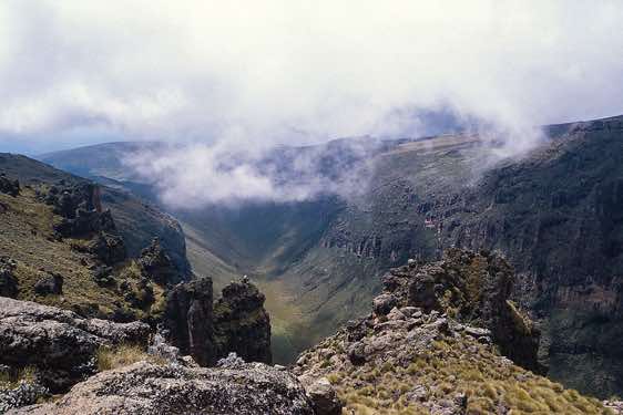Looking down the Gorges Valley, Chogoria route