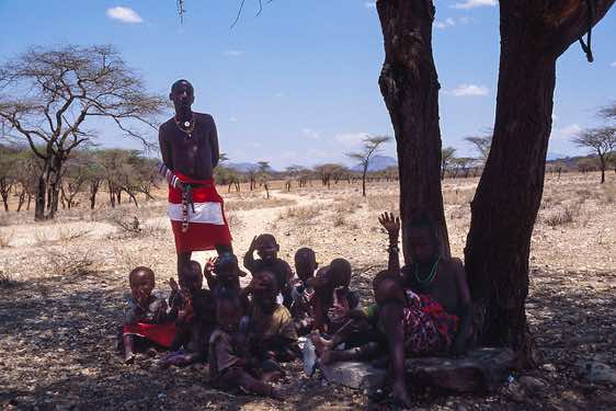 Open-air school, Samburu village