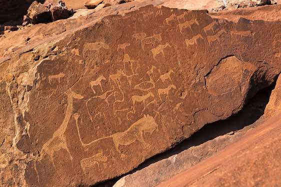 Twyfelfontein rock carvings, Damaraland
