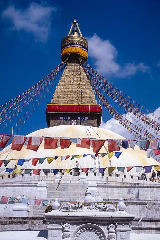 The Bodhnath stupa