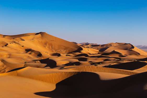 Sand dunes, desert landscape, Rub al Khali, Empty Quarter, Dhofar region