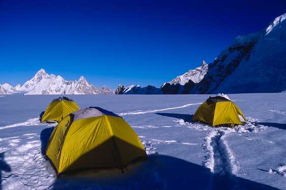 Camp Hispar La pass, 5150m, Karakoram Mountains
