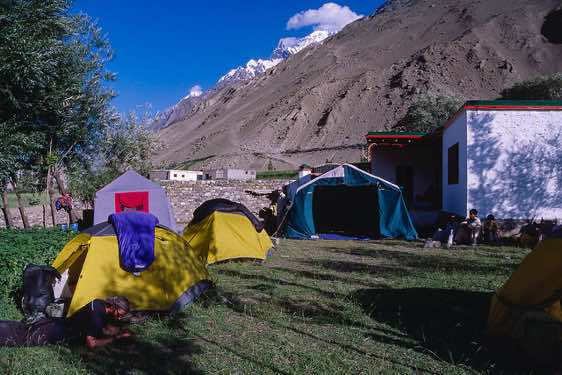 Camp Hispar village, 3150m, Karakoram Mountains