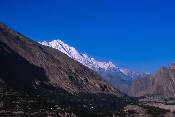 Rakaposhi, 7788m, seen from Karimabad, Karakoram Mountains