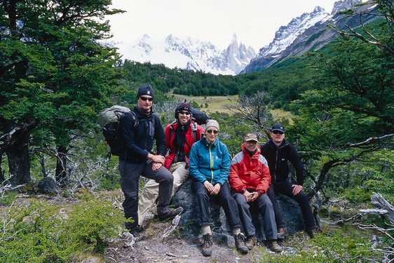 Trekking group, Los Glaciares National Park, Argentina