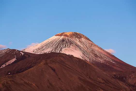 View of Avachinsky volcano, 2741m, in late afternoon light