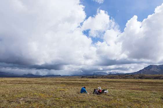 Developing clouds in the distance, around Tolbachik trek, Klyuchevskoy Nature Park