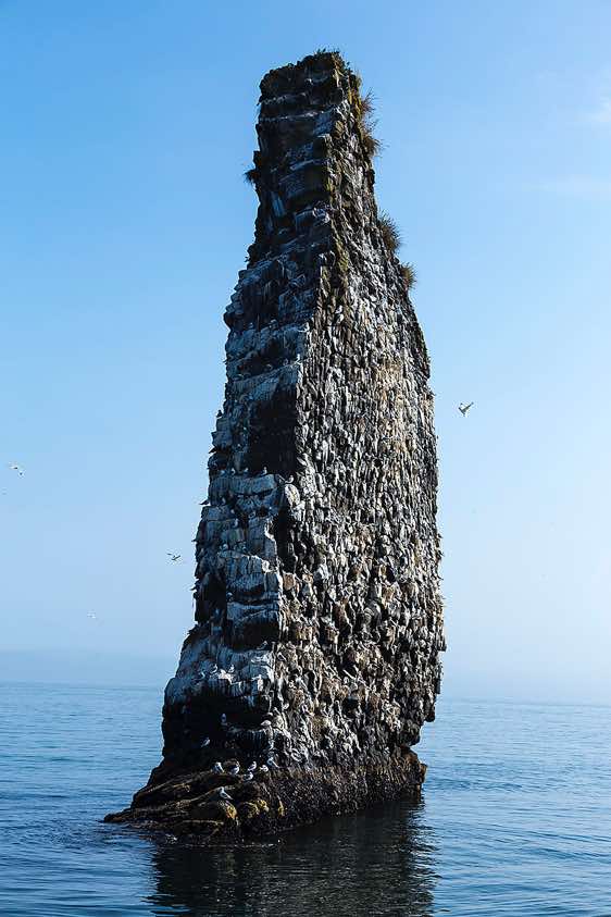 Sea stack, Avacha Bay, Pacific Ocean