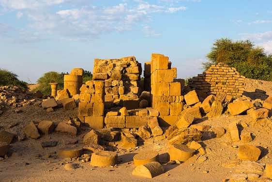 The ruins of the Royal City, Meroë, Northern Sudan