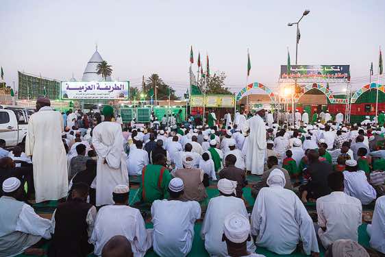 Evening prayer, Omdurman, Khartoum