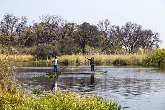 Fishermen near campsite, Okavango Delta