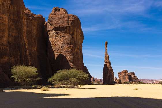 Weathered sandstone pinnacles, Ennedi Mountains, northeastern Chad