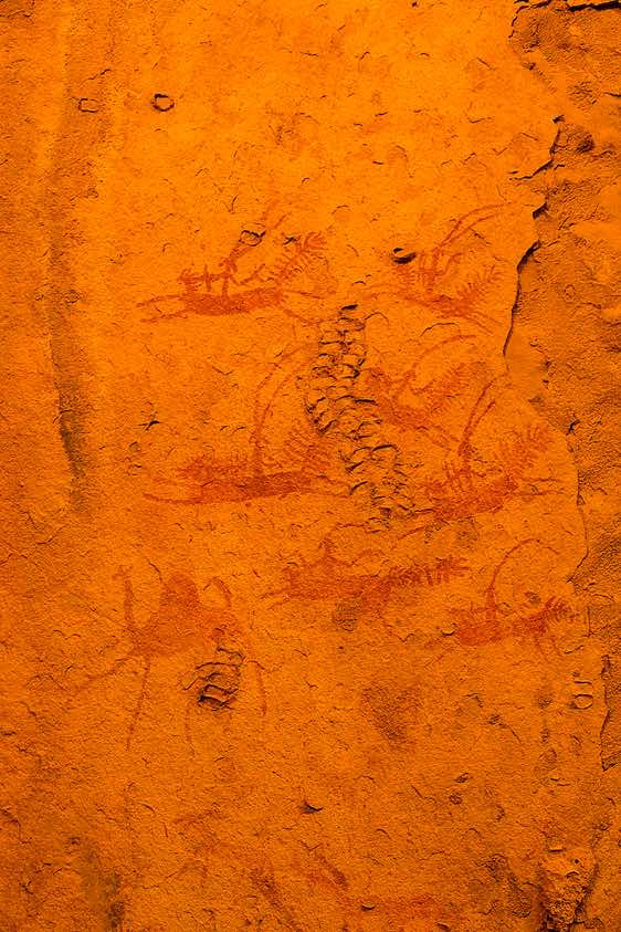 Rock painting, Manda Guéli Cave, Ennedi, northeastern Chad