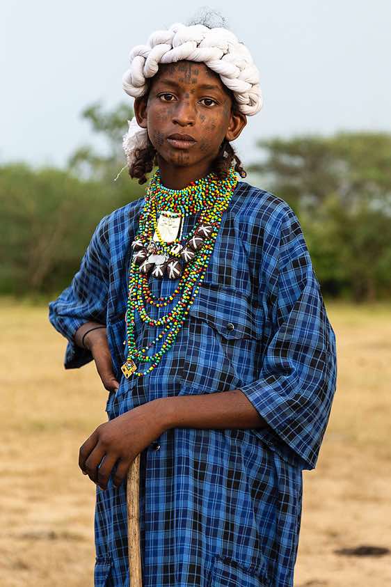 Wodaabe (Bororo) boy at the Gerewol festival