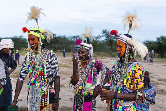 Wodaabe (Bororo) men at the Gerewol festival