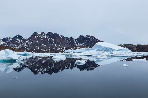 Iceberg reflecting in water, Ammassalik Island