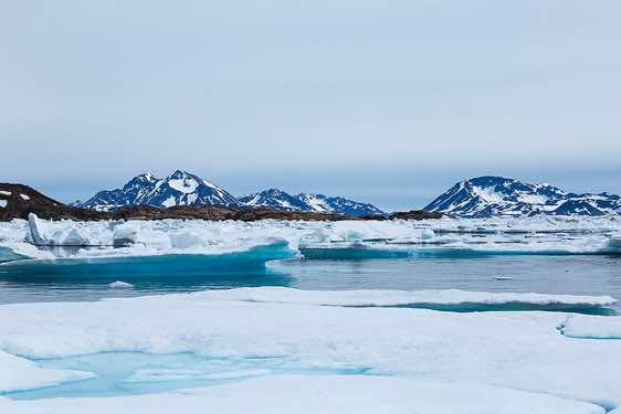 View from an ice floe, Ammassalik Island