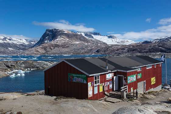 Tiniteqilaaq settlement, supermarket and post office