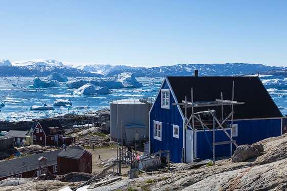 Icebergs, Sermilik Fjord, Tiniteqilaaq settlement
