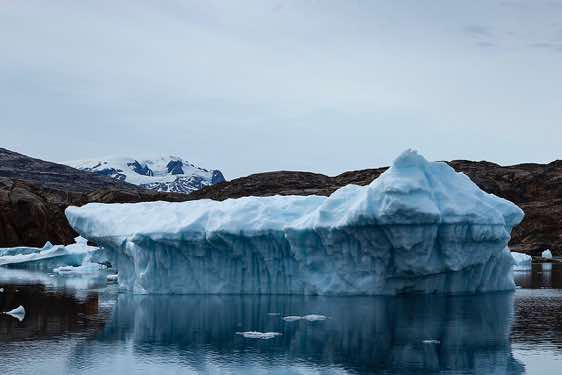 Iceberg reflecting in water, Sermilik Fjord