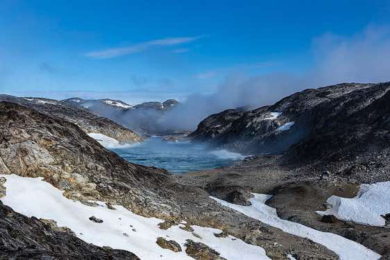 Mountain landscape, Ficksbjerg ascent, Hundefjord (Amitsivartiva Fjord)