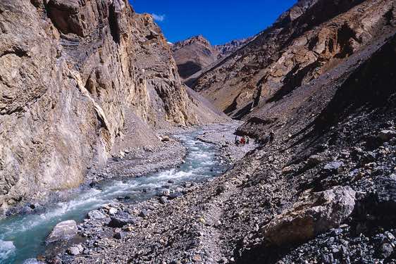 Parilungbi river, Spiti to Ladakh Trek