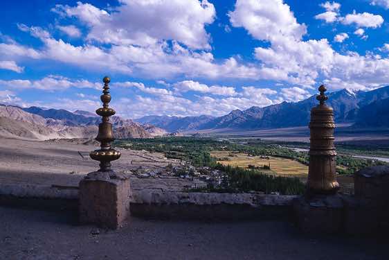 View from the rooftop of Thikse monastery, Ladakh