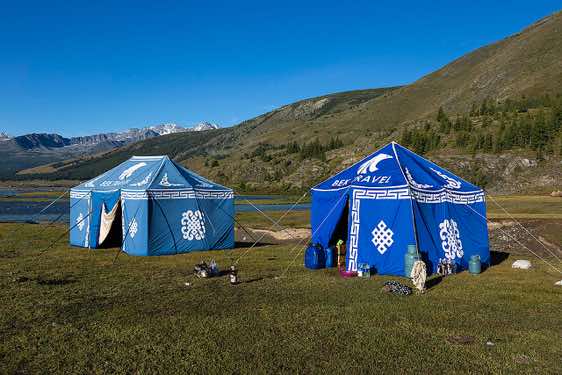 Campsite, Tavan Bogd National Park, Altai Mountains, Western Mongolia