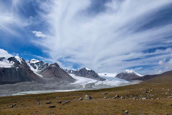 Potanin Glacier, Tavan Bogd National Park, Altai Mountains, Western Mongolia