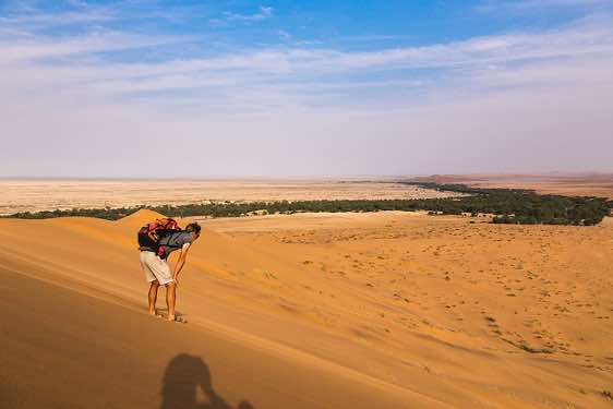 Sand dunes near Gobabeb Training and Research Center, Namib Desert