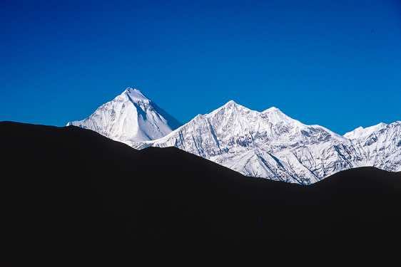 Dhaulagiri, 8167m, and Tukuche Peak, 6920m, seen from Muktinath