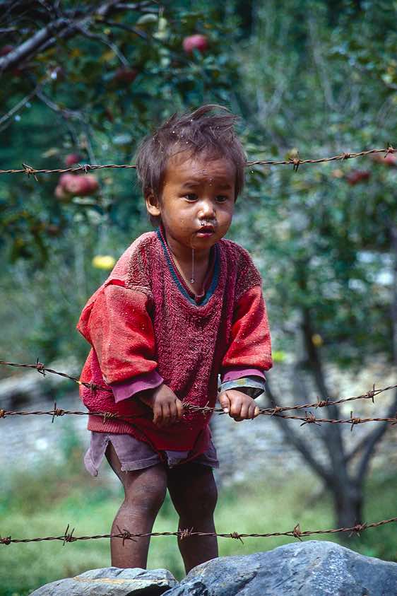Boy in Tukuche, 2590m, Kali Gandaki Valley