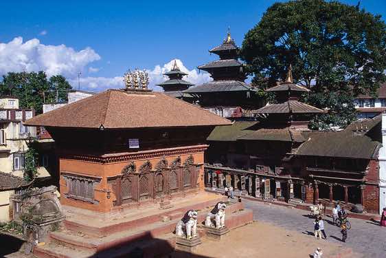 Kathmandu's Durbar Square, a complex of numerous temples and monuments