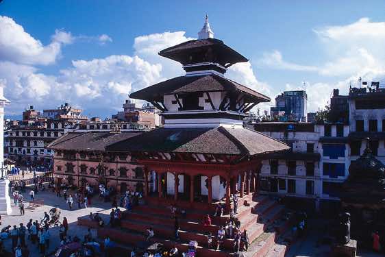 Kathmandu's Durbar Square and the adjoining Basantapur Square