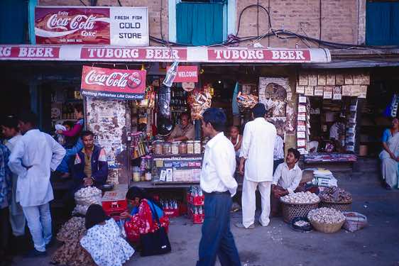Small shops in the Thamel area, Kathmandu