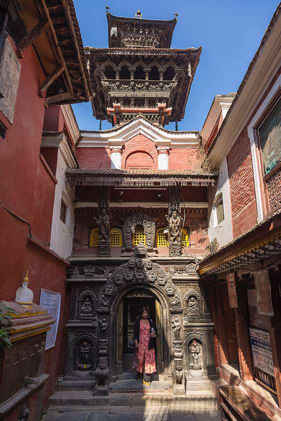 Entrance to the Golden Temple, Patan