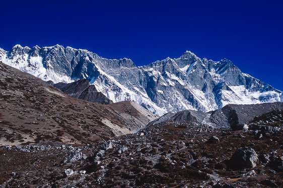 Nuptse, 7879m, and Lhotse, 8501m, Chukhung Valley