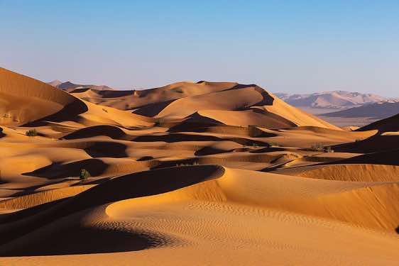 Sand dunes, desert landscape, Rub al Khali, Empty Quarter, Dhofar region