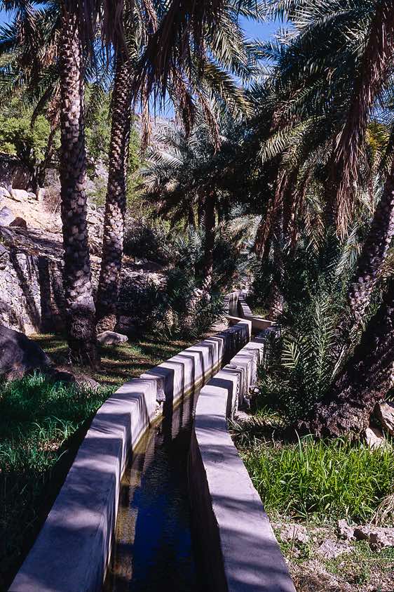Water canal (Falaj), Misfat, Hajar mountains