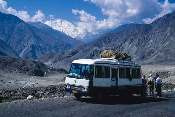 Nanga Parbat, 8126m, seen from the Karakoram Highway
