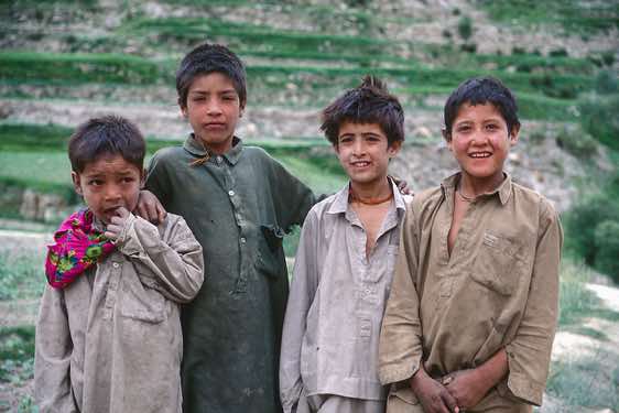The local 'boygroup', Askole, Karakoram Mountains