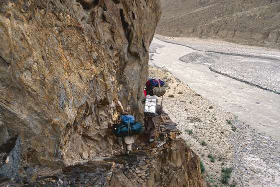 Porters on the trail, Karakoram Mountains