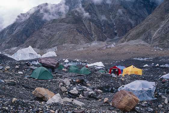 Camp Gore II, 4350m, on the Baltoro Glacier, Karakoram Mountains