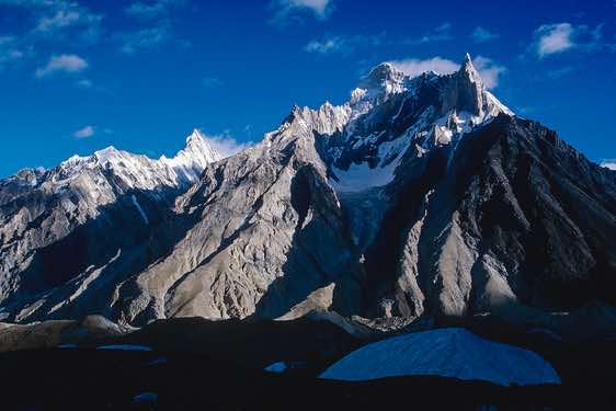 Marble Peak, 6125m, seen from Concordia, Karakoram Mountains