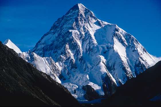K2 (Chogori), 8611m, seen from Concordia, Karakoram Mountains